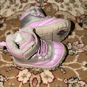Wonder Nation Pink and Silver Kids Boots